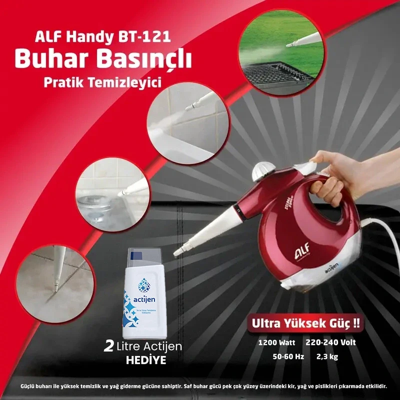 ALF Handy BT-121 Steam Force Buhar Basınçlı Pratik Temizleyici - 7