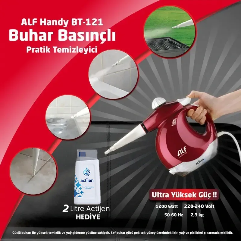 ALF Handy BT-121 Steam Force Buhar Basınçlı Pratik Temizleyici - 7
