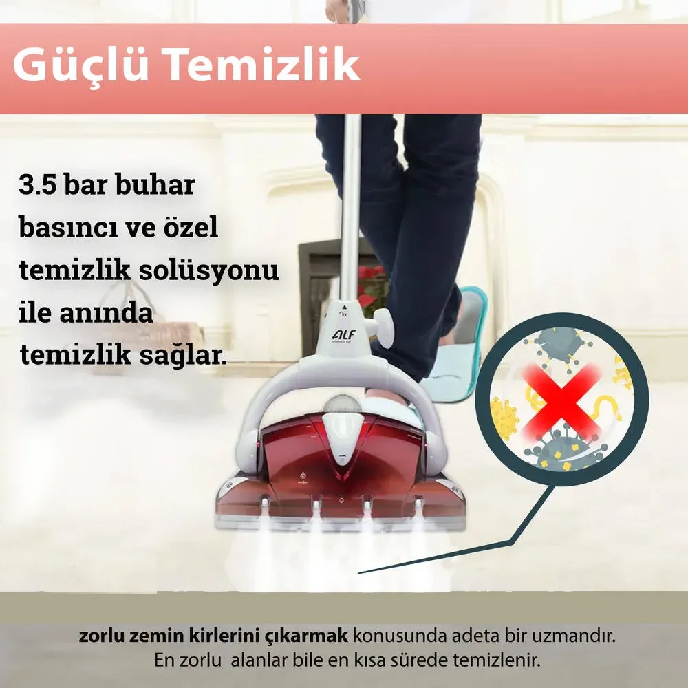 ALF Hero BT-123 Steam Force Buhar Basınçlı Zemin Temizleyici - 6