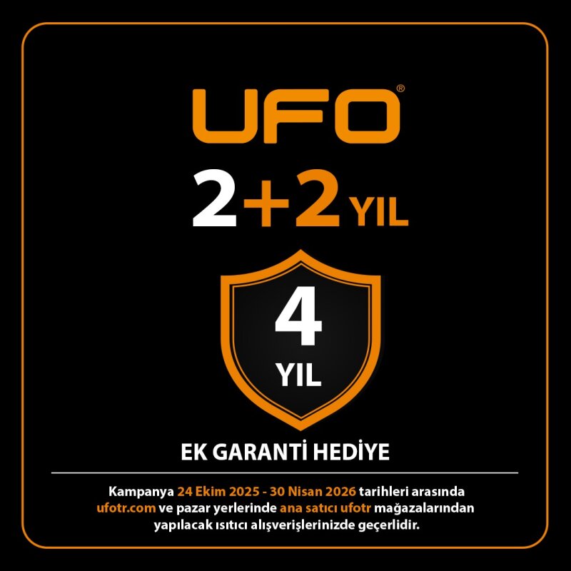 UFO Basic 2300 W Termostatlı Hem Yatay Hem Dikey Isıtıcı & ATS Stand - 2