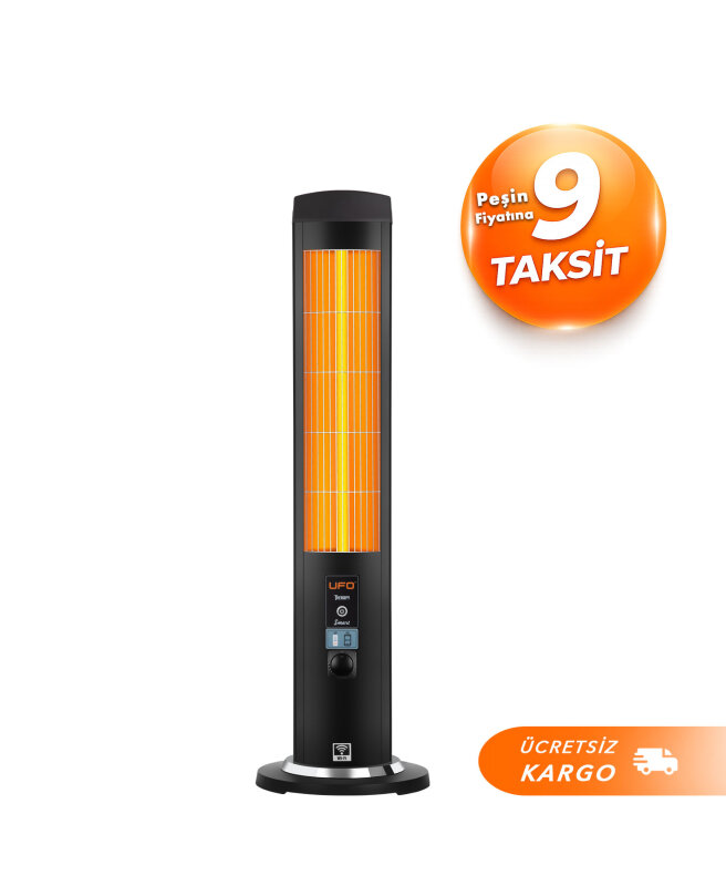 UFO Therapy Smart 2300W Mobil Uyumlu, Uzaktan Kumandalı, Tasarruf Modlu ve Programlanabilir Kule Tipi Isıtıcı - UFO
